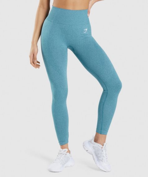 Women's Gymshark Vital Seamless 2.0 Leggings Turquoise | CA 8N35AD